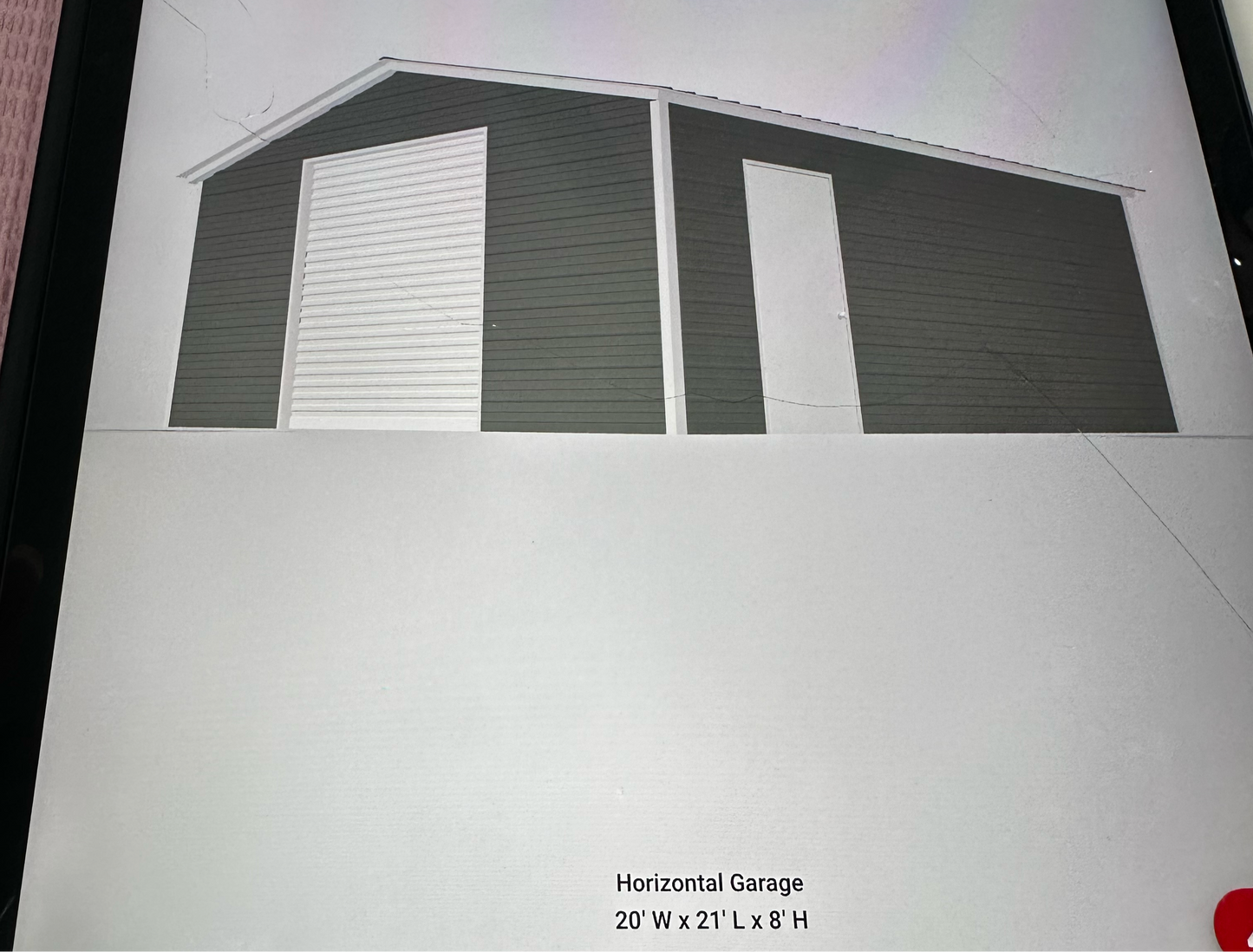 20x21x8 garage