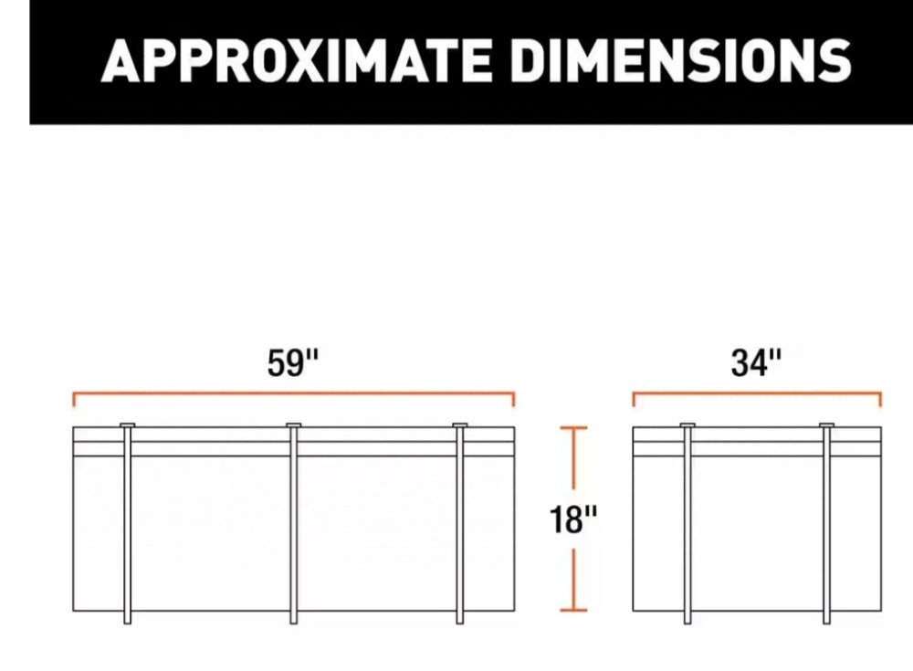 CURT 18221 Extended Roof Rack Cargo Bag Black