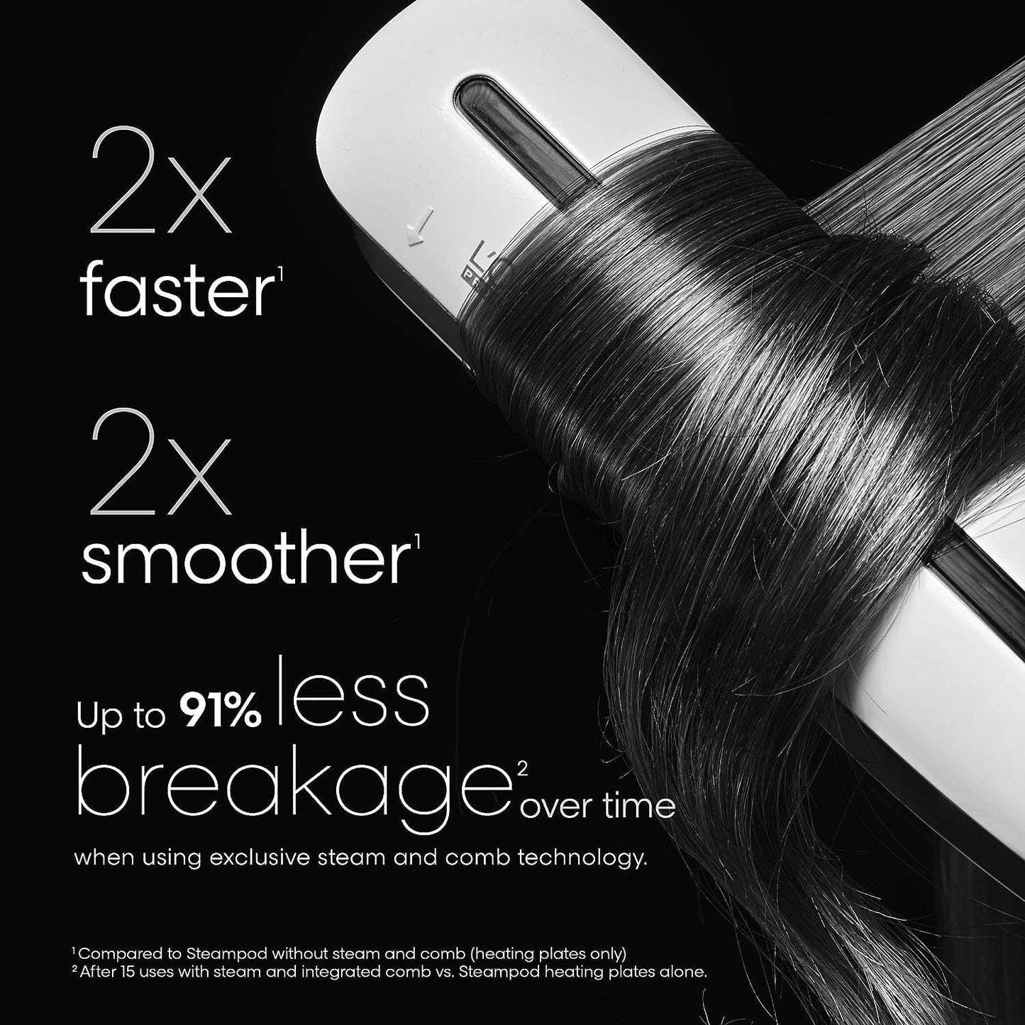 L'Oreal Professionel Steampod Hair Straightener & Styling Tool | Professional Steam Styler | For All Hair Types and Textures | 24 Hour Frizz Control | Smooths and Adds Shine