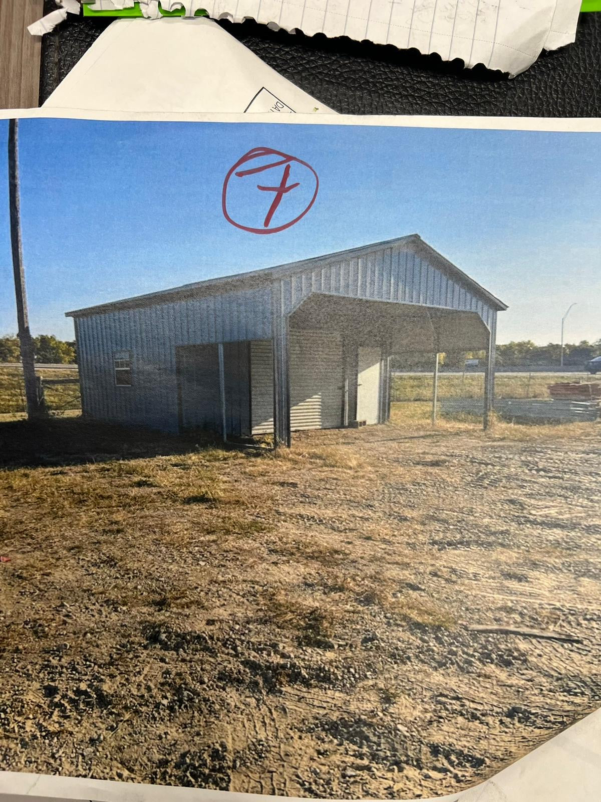 22x26x9. Metal. Carport