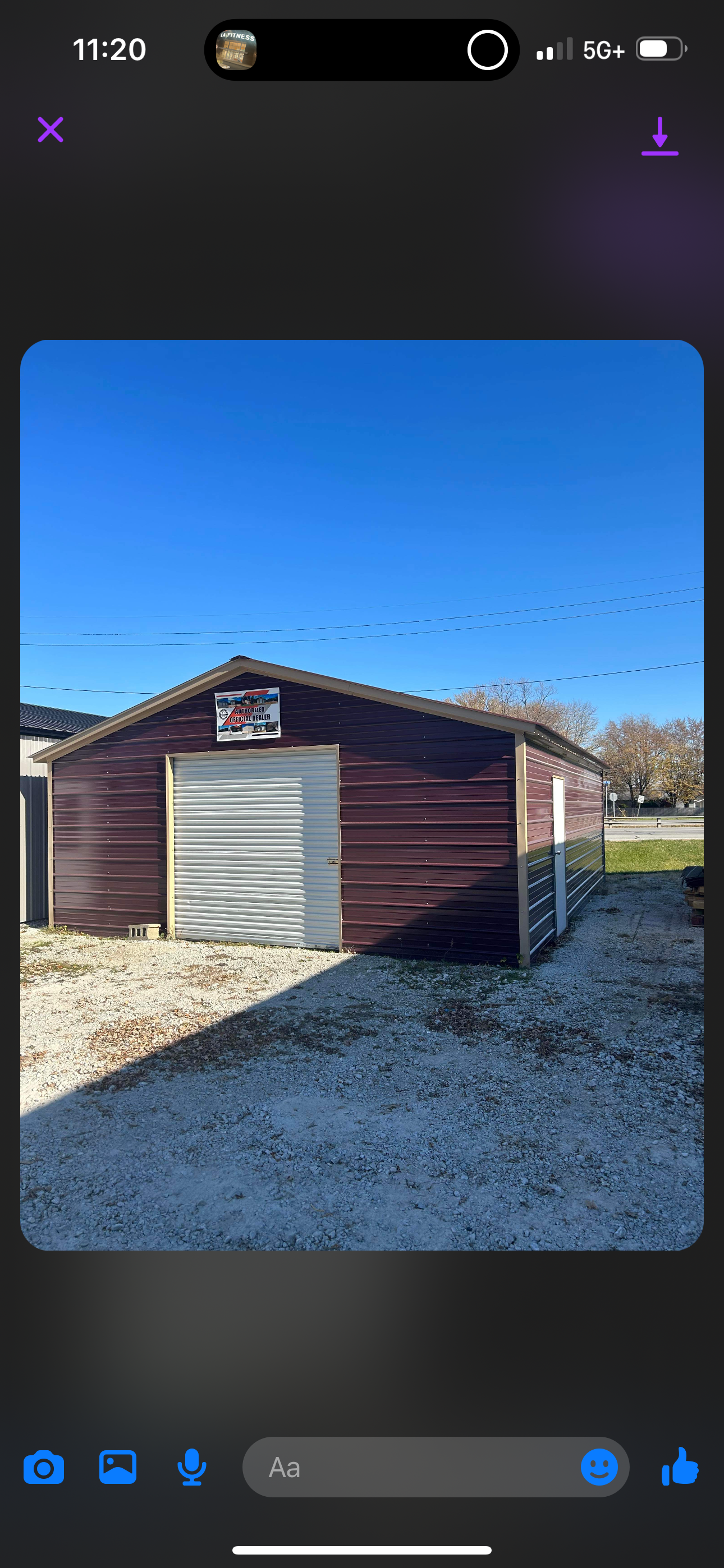 22x31x8 Metal Garage