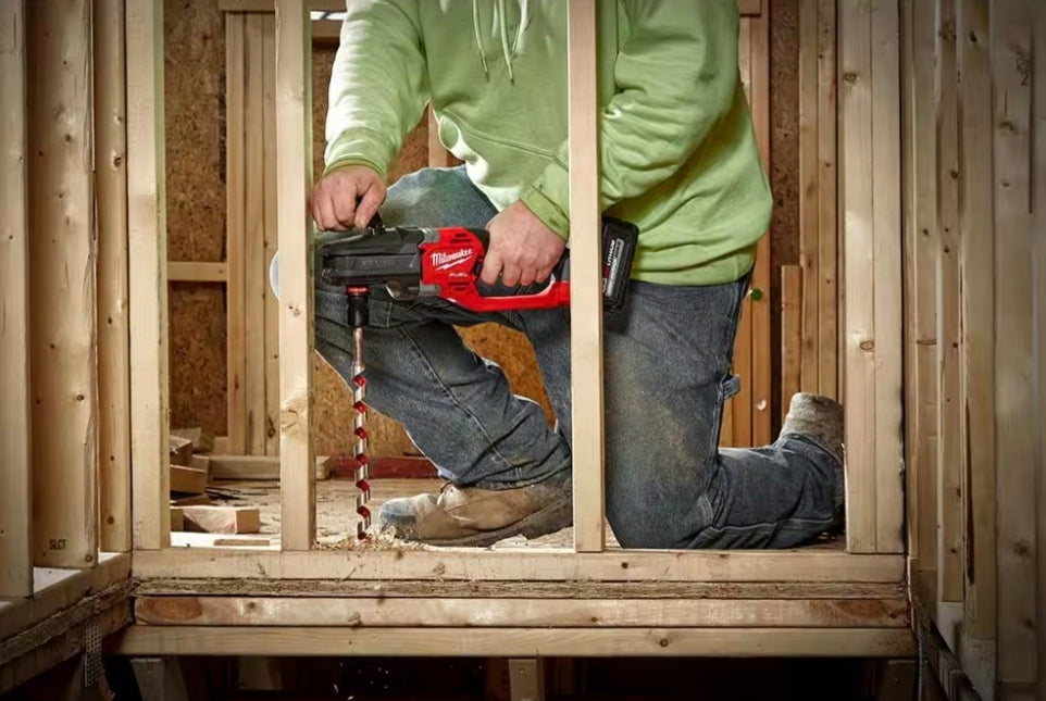 Milwaukee M18 FUEL 18V Lithium-Ion Brushless Cordless Hole Hawg 7/16 in. Right Angle Drill W/ Quick-Lok (Tool-Only)