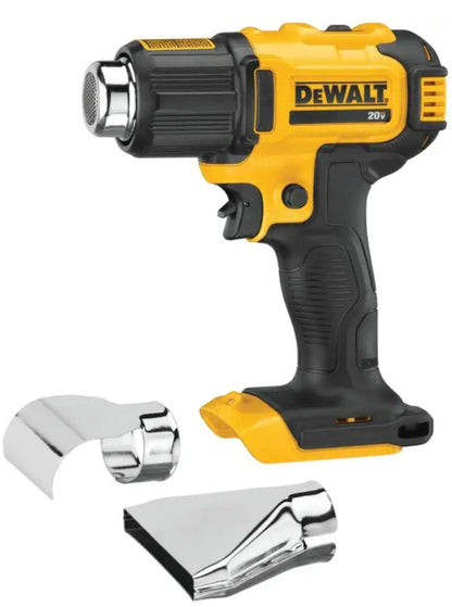 DEWALT 20V MAX Cordless Compact Heat Gun with Flat and Hook Nozzle Attachments