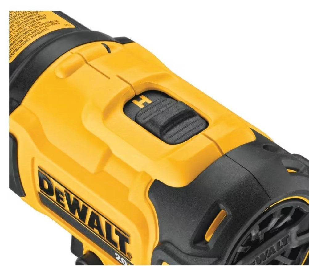 DEWALT 20V MAX Cordless Compact Heat Gun with Flat and Hook Nozzle Attachments