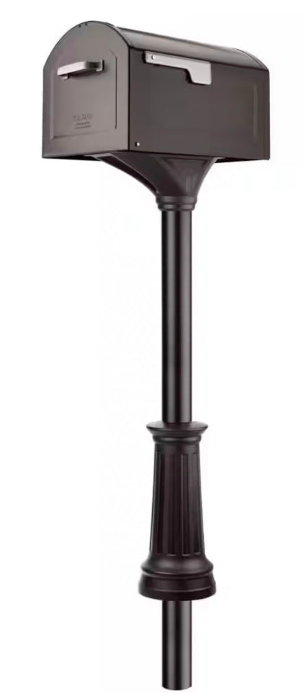 Centennial Rubbed Bronze, Extra Large, Steel Mailbox and Decorative Post Combo Kit