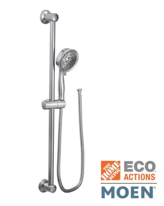 Moen 25113 Chrome Multi-Function Hand Shower Package with 4-Inch Spray Head, 5 Settings