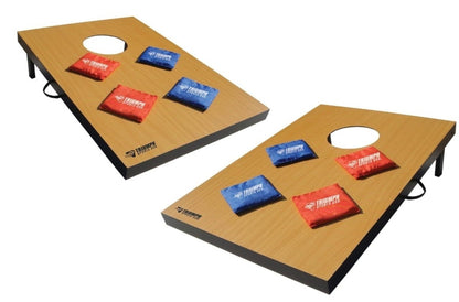 Triumph Premium 2x3 Cornhole Set - Includes 2 Portable, Scratch Resistant Bag Toss Boards and 8 Cornhole Bags