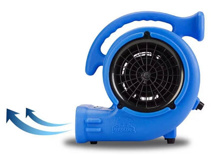 1/4 HP Air Mover Blower Fan for Water Damage Restoration Carpet Dryer Floor Home and Plumbing Use in Blue