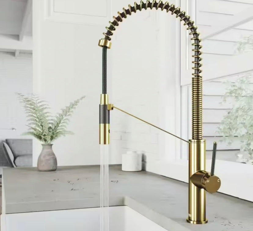 Vigo Livingston 1.8 GPM Single Hole Pre-Rinse Pull Down Kitchen Faucet