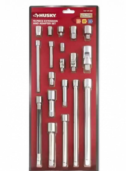 1/4 in., 3/8 in., 1/2 in. Drive Accessory Set (19-Piece)