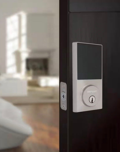 Slim Satin Nickel Electronic Touchpad Deadbolt