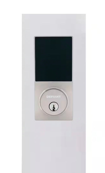 Slim Satin Nickel Electronic Touchpad Deadbolt