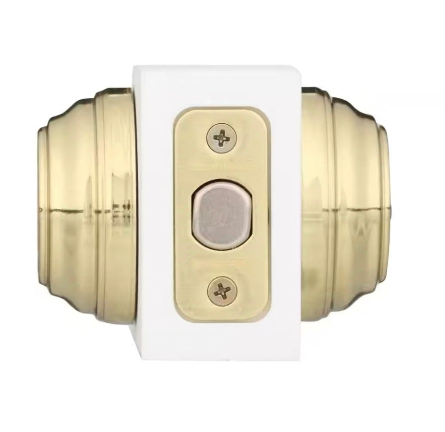 Polished Brass Double Cylinder Deadbolt featuring SmartKey Security