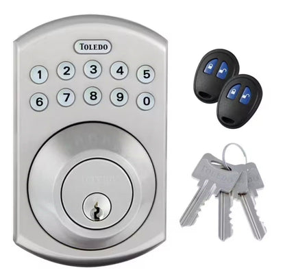 TOLEDO CV180E-US15 Door Bolt Keypad Keyless Lock Deadbolt  Electric Remote