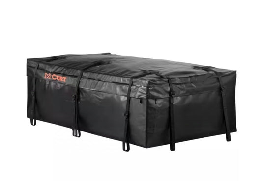 CURT 18221 Extended Roof Rack Cargo Bag Black