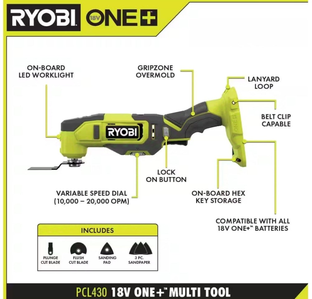 RYOBI 18V ONE MULTI CONTROL