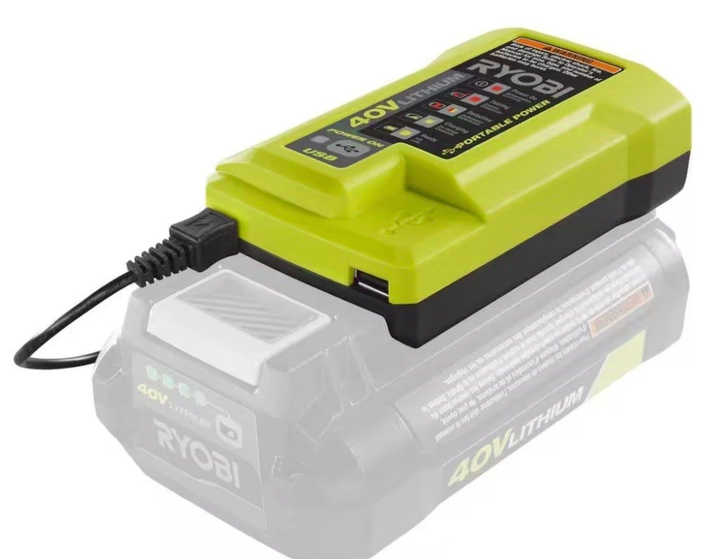 RYOBI 40V CHARGER W USB