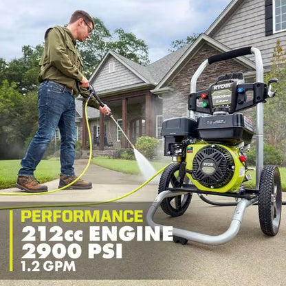 RYOBI
2900 PSI 2.5 GPM Cold Water Gas Pressure Washer with 212cc Engine Used Like New Not Box