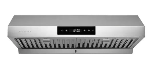 HAUSLANE
30 in. Ducted Under Cabinet Range Hood with 3-Way Venting Changeable LED Powerful Suction in Stainless Steel