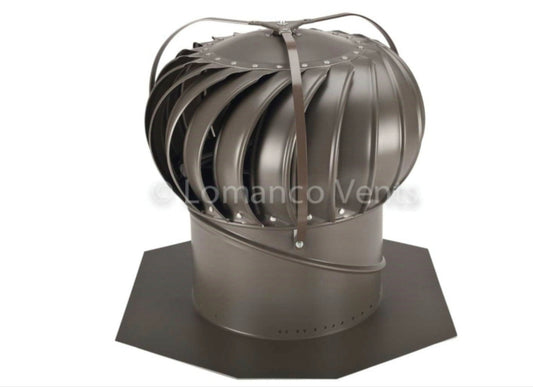 Turbine Vent, Aluminum, Weathered Bronze