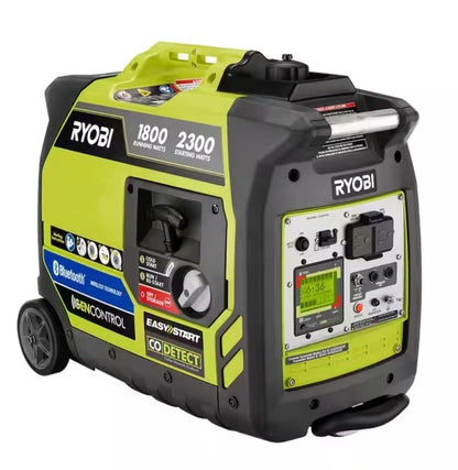 RYOBI
2,300-Watt Recoil Start Bluetooth Super Quiet Gasoline Powered Digital Inverter Generator with CO Shutdown Sensor