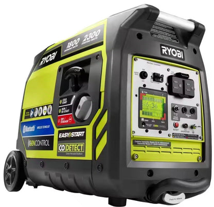 RYOBI
2,300-Watt Recoil Start Bluetooth Super Quiet Gasoline Powered Digital Inverter Generator with CO Shutdown Sensor