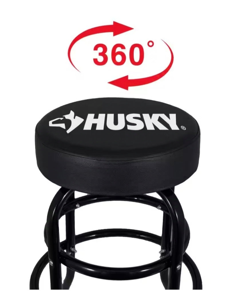 Husky
29 in. Shop Stool with 360° Swivel Seat