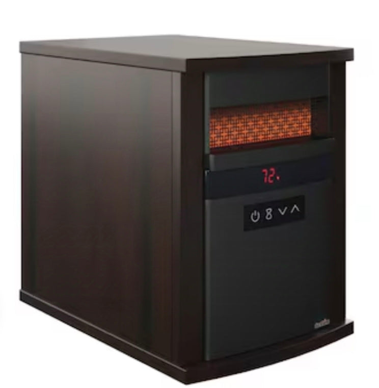 Cabinet Indoor Electric Space Heater with Thermostat and Remote Included