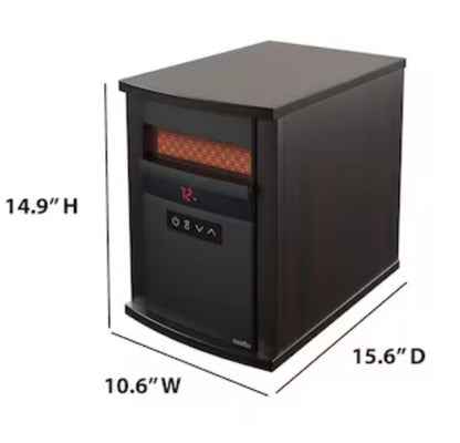 Cabinet Indoor Electric Space Heater with Thermostat and Remote Included