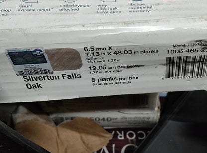 Lifeproof
Banff Gray Hickory 22 MIL x 7.1 in. W x 48 in. L Click Lock Waterproof Luxury Vinyl Plank Flooring 8 planks per box