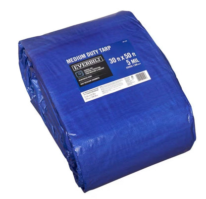 Everbilt
30 ft. x 50 ft. Blue Medium Duty Tarp