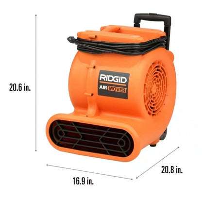 RIDGID
1625 CFM 3-Speed Portable Blower Fan Air Mover with Collapsible Handle and Rear Wheels for Water Damage Restoration