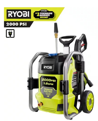 RYOBI
2000 PSI 1.2 GPM Cold Water Corded Electric Pressure Washer