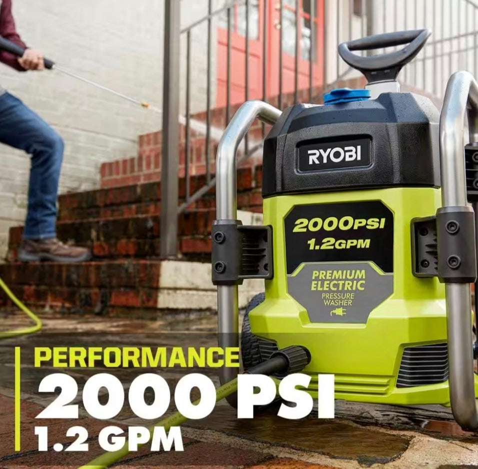 RYOBI
2000 PSI 1.2 GPM Cold Water Corded Electric Pressure Washer