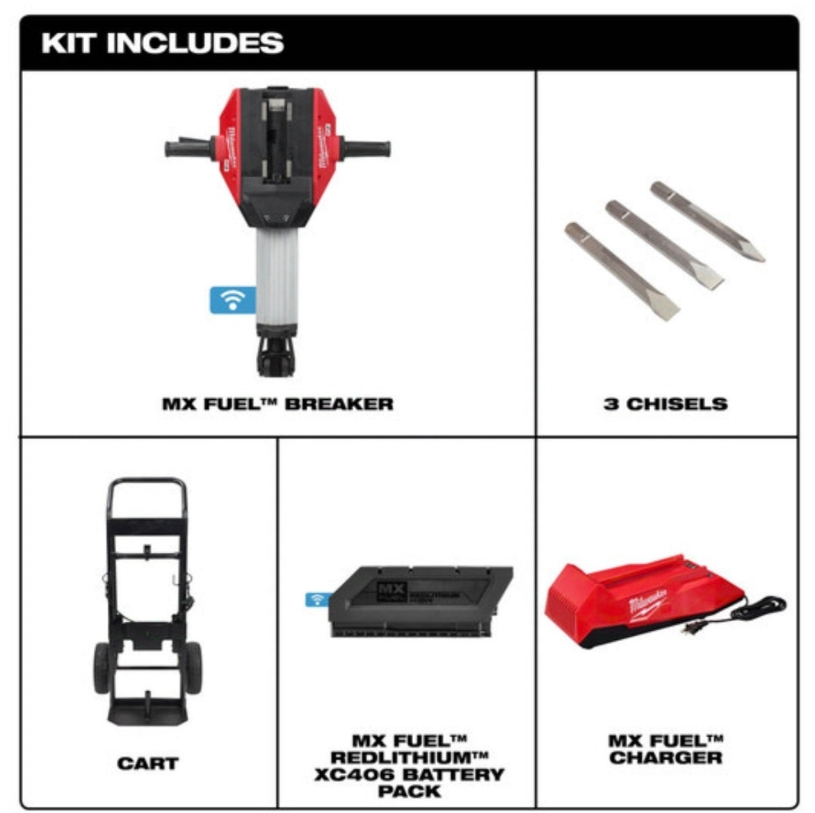 Milwaukee MX FUEL Breaker No Dolly