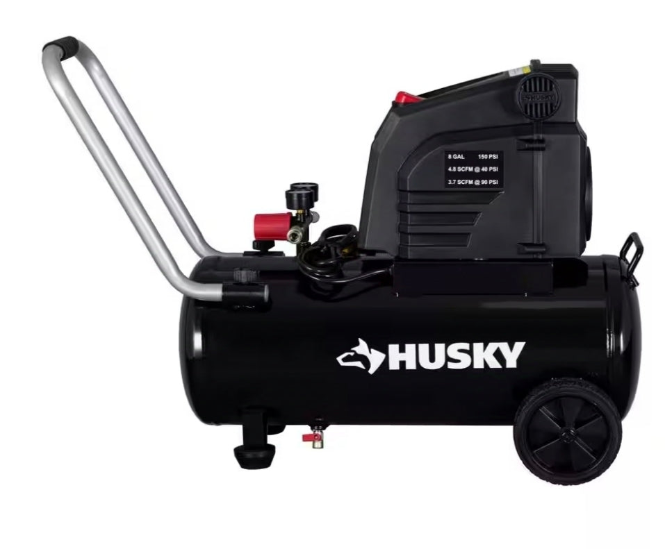 Husky
8 Gallon 150PSI Hotdog Air Compressor