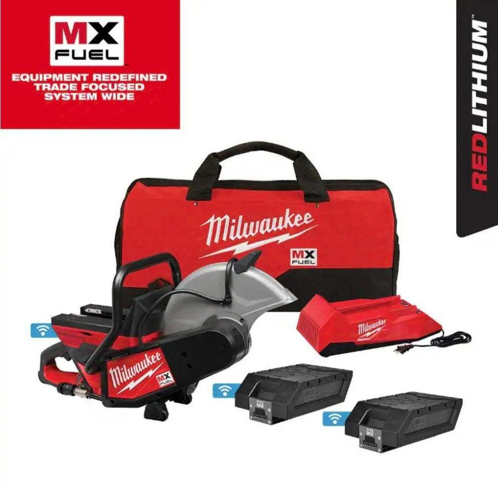 Milwaukee
MX FUEL Lithium-Ion Cordless 14 in. Cut Off Saw Kit with (2) Batteries and Charger