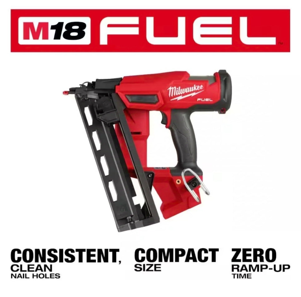 Milwaukee
M18 FUEL 18-Volt Lithium-Ion Brushless Cordless Gen II 16-Gauge Angled Finish Nailer (Tool-Only)