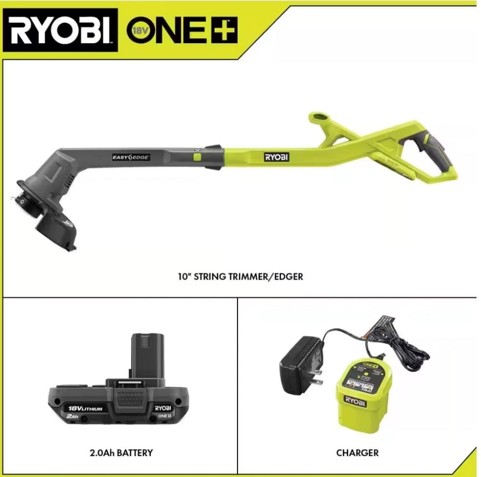 RYOBI
ONE+ 18V 10 in. Cordless Battery String Trimmer/Edger Not Battery