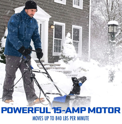 Snow Joe SJ627E Electric Walk-Behind Snow Blower W/ Dual LED Lights | 22-inch | 15-amp