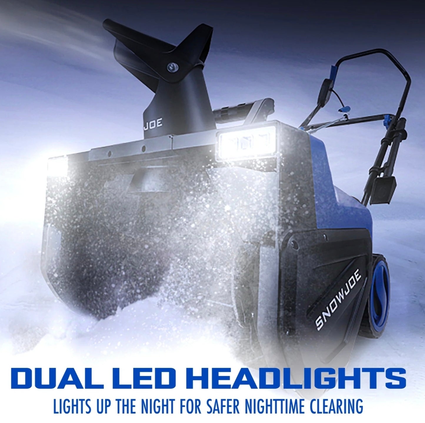 Snow Joe SJ627E Electric Walk-Behind Snow Blower W/ Dual LED Lights | 22-inch | 15-amp