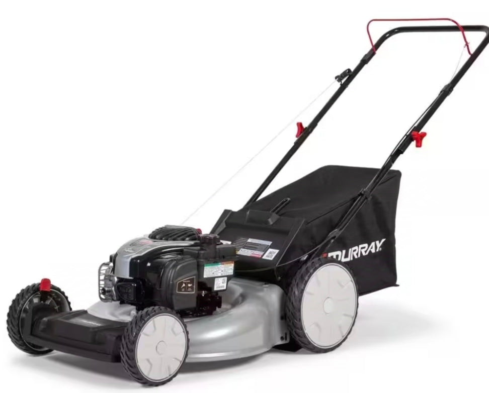 Murray
21 in. 140 cc Briggs and Stratton Walk Behind Gas Push Lawn Mower with Height Adjustment and with Mulch Bag