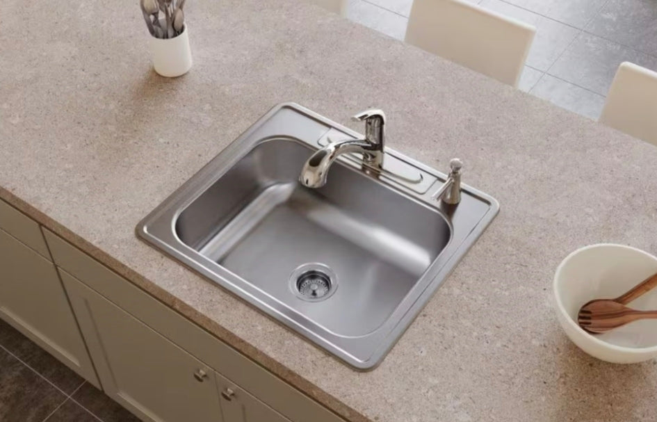 Elkay
Dayton 25 in. Drop-in Single Bowl 18-Gauge Stainless Steel Kitchen Sink Only