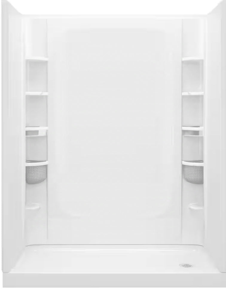 STERLING
STORE+ 60 in. W x 75.75 in. H 1 -Piece Direct-to-stud Back Shower Wall in White (Only Body)