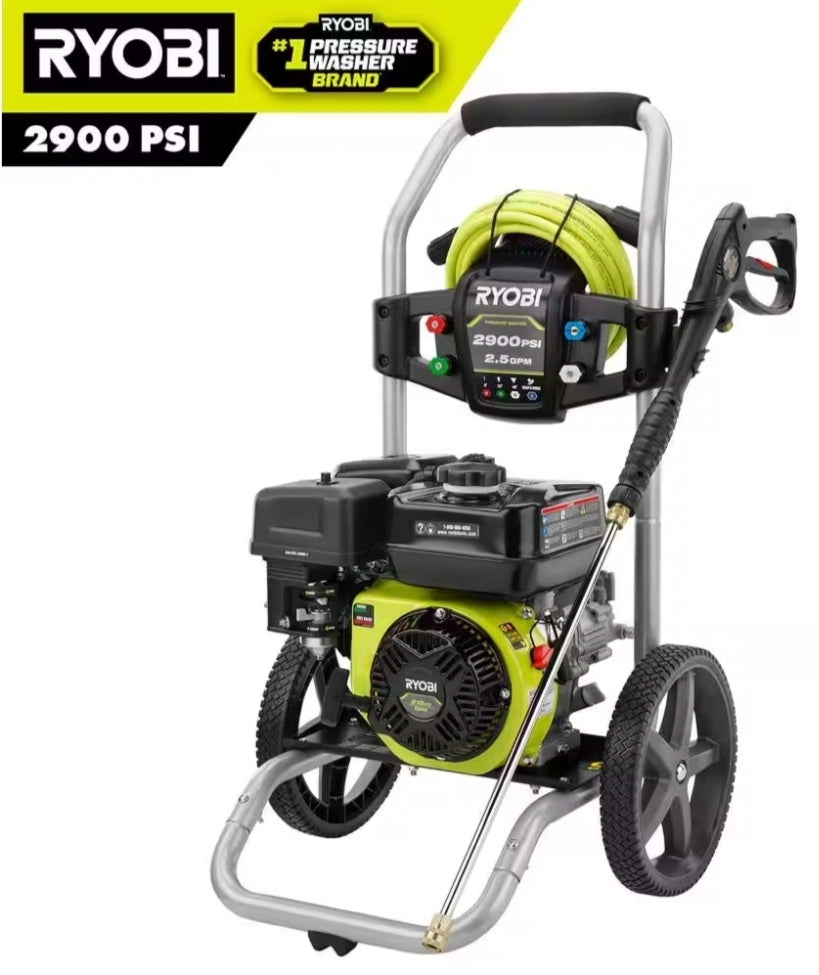 2900 PSI 2.5 GPM Cold Water Gas Pressure Washer with 212cc Engine