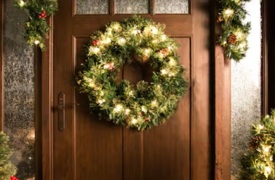 Holiday Living 4-Pack 42-in Door Decoration with White Incandescent Lights