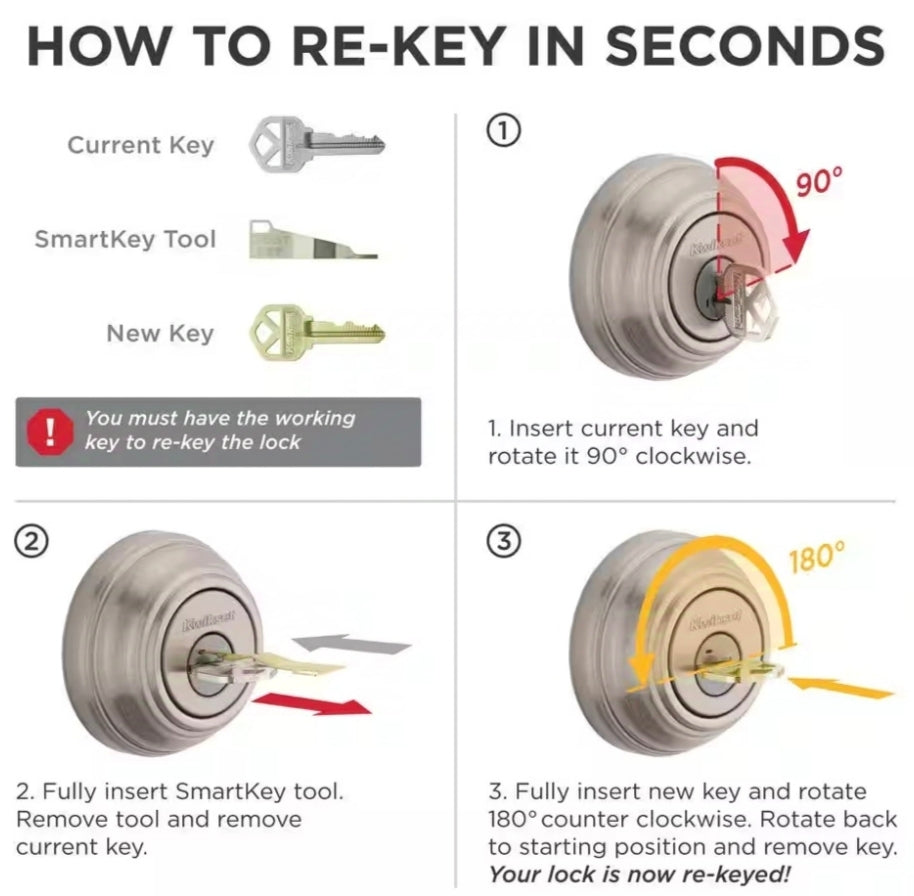 Kwikset
Belleview Satin Nickel Single Cylinder Door Handleset with Polo Door Knob Featuring SmartKey Security