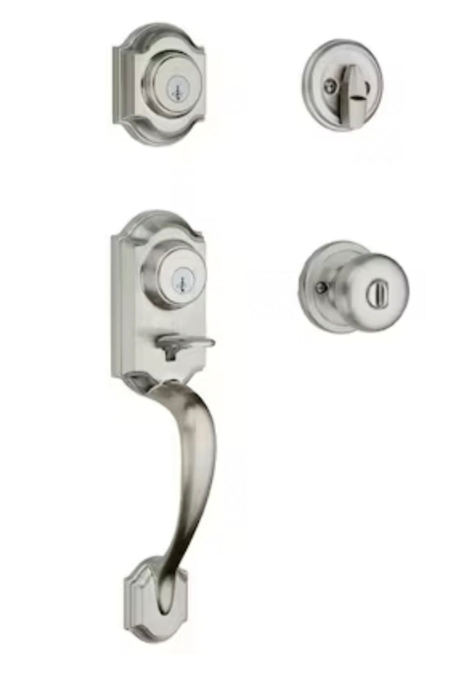 Kwikset Signature Series Montara Satin Nickel Single-Cylinder Deadbolt Keyed