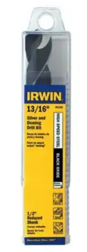 Irwin 91156 Silver and Deming 7/8 Inch By 6 Inch By 1/2 Inch Shank High Speed Metal Bit