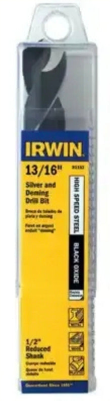 Irwin 91144 Silver and Deming 11/16 Inch By 6 Inch By 1/2 Inch Shank High Speed Metal Bit